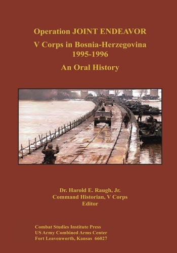 Operation JOINT ENDEAVOR V Corps in Bosnia-Herzegovina, 1995-1996