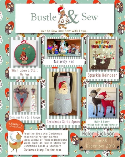 Bustle and Sew Magazine December 2013 Issue 35
