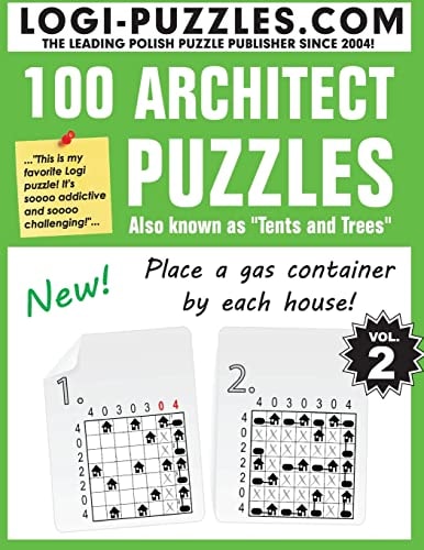 100 Architect Puzzles Tents and Trees