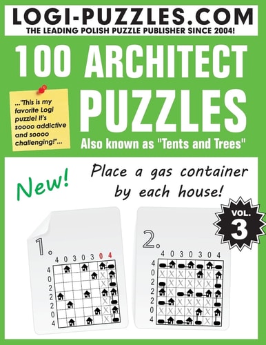 100 Architect Puzzles Tents and Trees