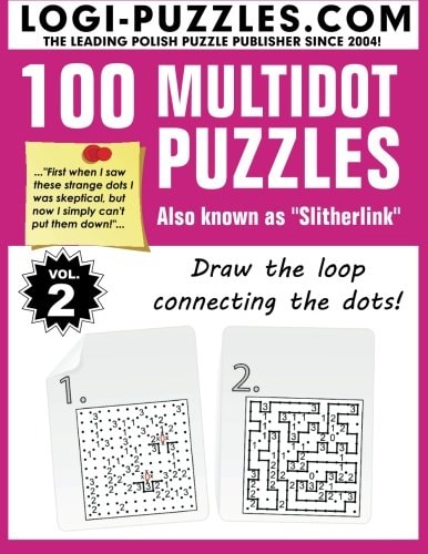 100 Multidot Puzzles Slitherlink