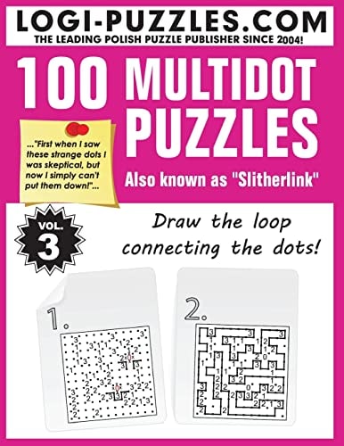 100 Multidot Puzzles Slitherlink