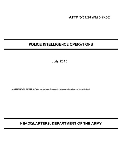Police Intelligence Operations