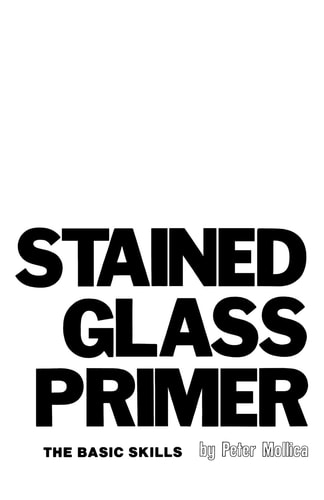 Stained Glass Primer The Basic Skills