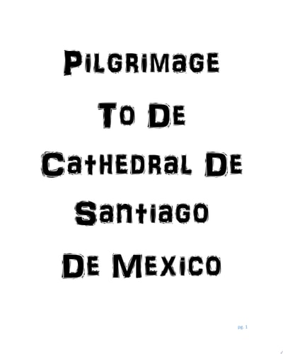 Pilgrimage to the Cathedral De Santiago De Saltillo De Mexico