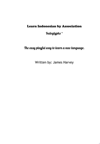Learn Indonesian by Association - Lingo Links The easy playful way to learn Indonesian