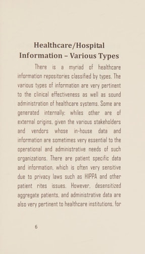 Business Intelligence and Analytics A New Hospital and Health Management Informatics Apparatus