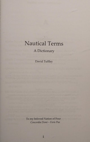 Nautical Terms A Dictionary