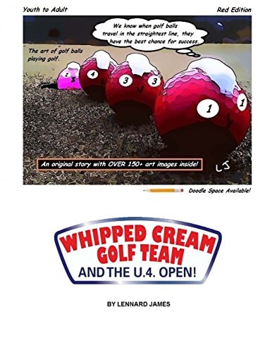 WHIPPED CREAM GOLF TEAM and the U.4. OPEN! The Art of Golf Balls Playing Golf.