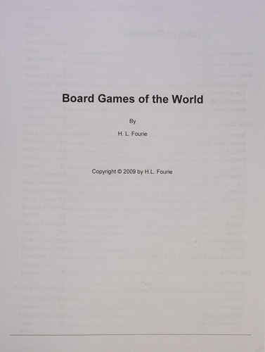 Board Games of the World
