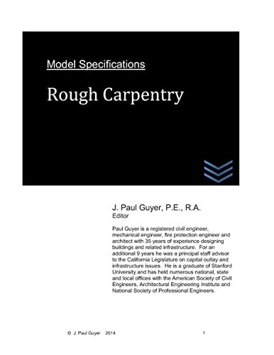 Model Specifications Rough Carpentry