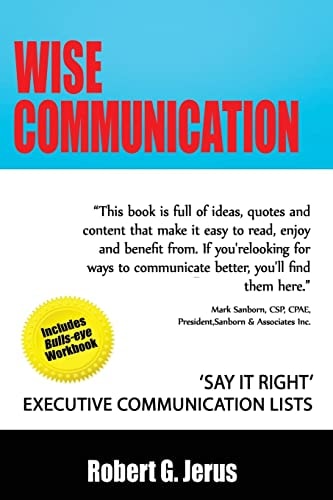 Wise Communication 'Say It Right' Executive Communication Lists