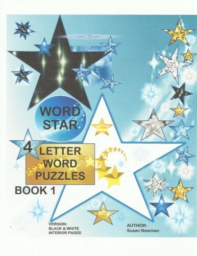 WORD STAR 4 Letter Word Puzzles - Book 1