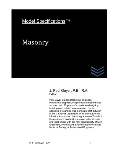 Model Specifications Masonry