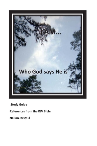 I Am... . . Who God Says He Is