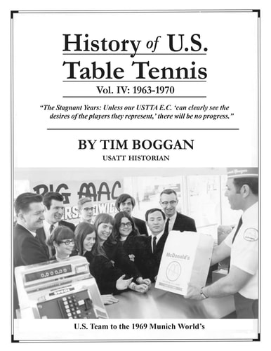 History of U. S. Table Tennis Volume 4
