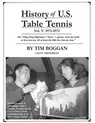 History of U. S. Table Tennis Volume 5