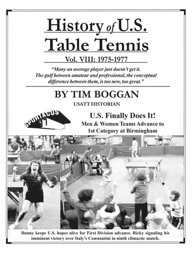 History of U. S. Table Tennis Volume 8