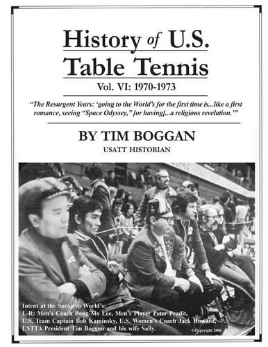 History of U. S. Table Tennis Volume 6