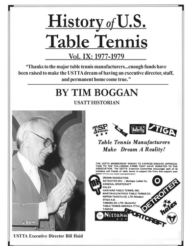 History of U. S. Table Tennis Volume 9