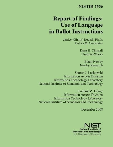 Report of Findings Use of Language in Ballot Instructions
