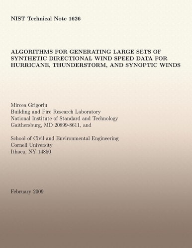 Algorithms for Generating Large Sets of Synthetic Directional Wind Speed Data for Hurricane, Thunderstorm, and Synoptic Winds
