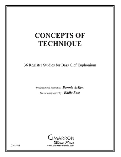 Concepts of Technique 36 Register Studies for Bass Clef Euphonium
