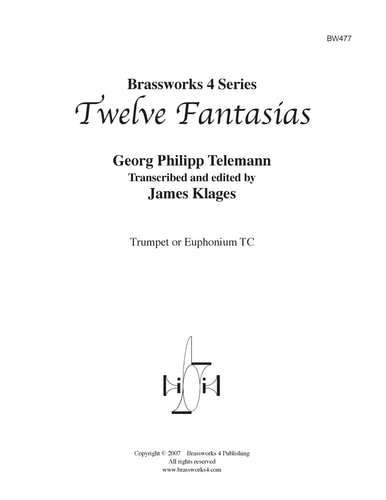 Twelve Fantasias For Trumpet Or Tc Euphonium