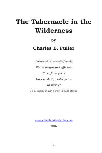 The Tabernacle in the Wilderness