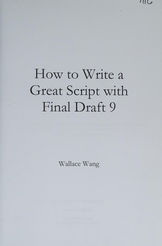 How to Write a Great Script with Final Draft 9