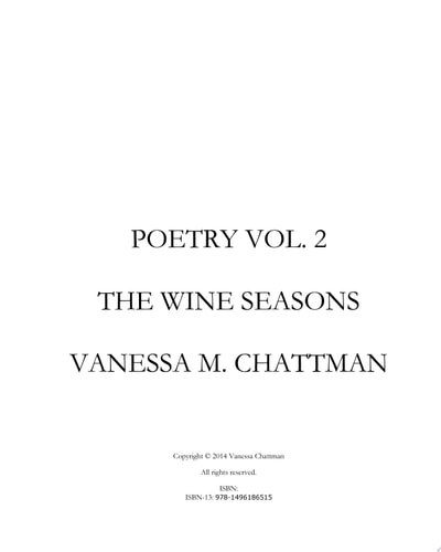 Poetry The Wine Seasons