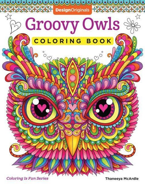 Groovy Owls Coloring Book
