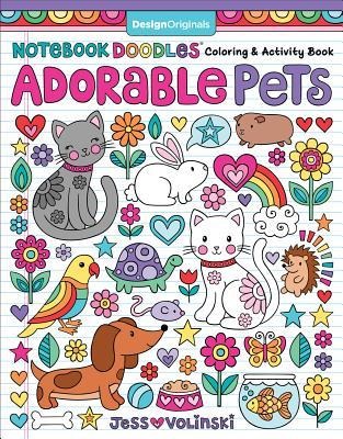 Notebook Doodles Adorable Pets: Coloring & Activity Book