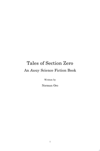 Tales of Section Zero An Away Science Fiction Book