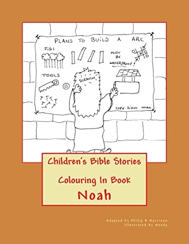 Children's Bible Stories Noah Colouring In Book