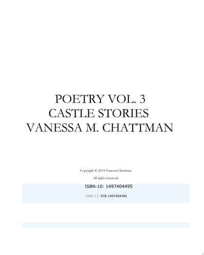 Poetry: Castle Stories