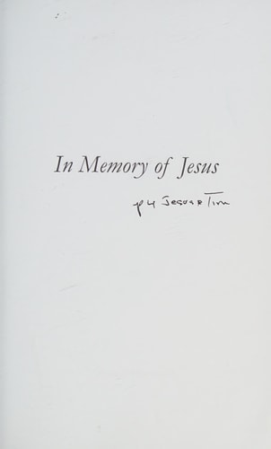 In Memory of Jesus
