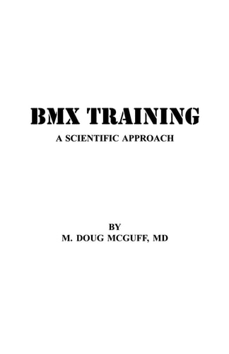 BMX Training A Scientific Approach