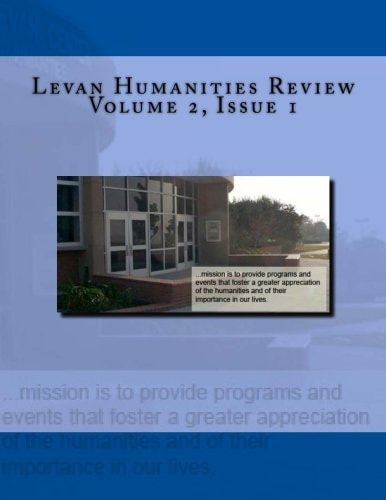 Levan Humanities Review, Volume 2, Issue 1