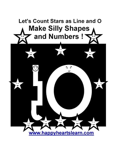 Let's Count Stars As Line and O Make Silly Shapes and Numbers !