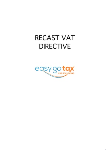 Recast VAT Directive