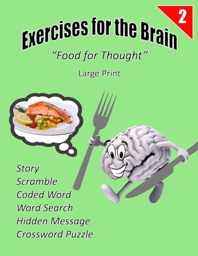 Exercises for the Brain "Food for Thought" Large Print