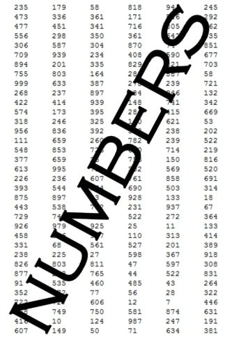 Numbers Presented by BAMIDBAR