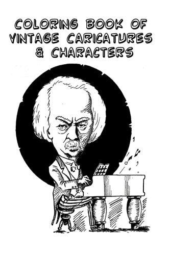 Coloring Book of Vintage Caricatures and Characters