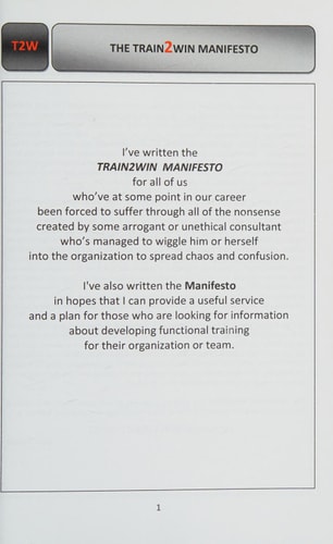 TRAIN2WIN Manifesto A Training Action Plan for Organizations Everywhere