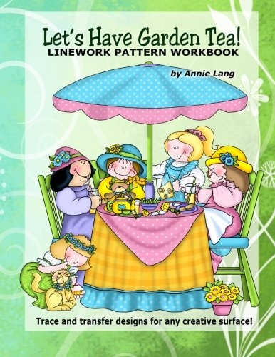 Let's Have Garden Tea! Linework Patern Workbook