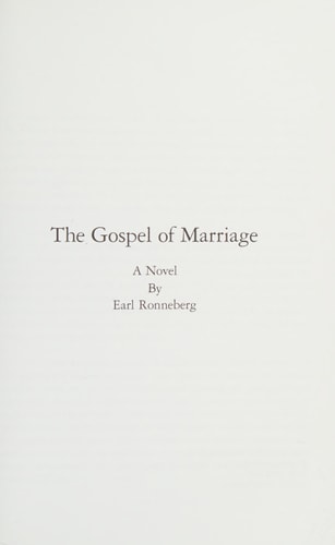 The Gospel of Marriage A Novel