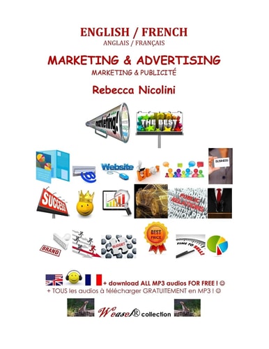 English / French : Marketing and Advertising Black and White Version