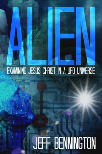 Alien Examining Jesus Christ in a UFO Universe