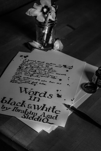 Words in Black and White Poems, Verses and Random Quotes